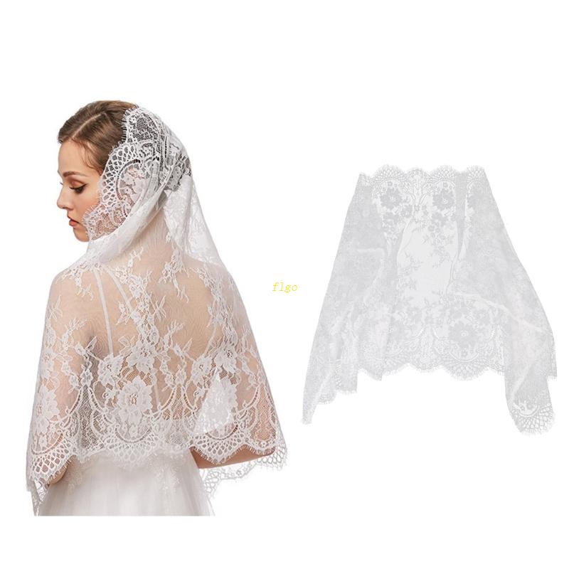 Mạng Che Mặt Phối Ren Hoa Cho Vô Cực Mantilla