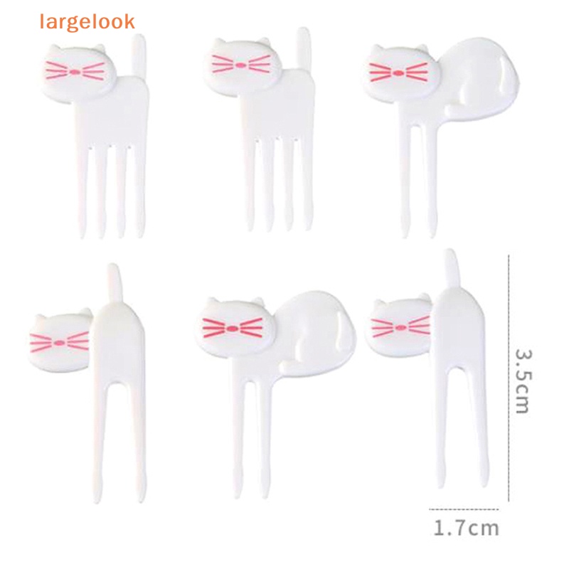 Set 6 Nĩa Ăn Trái Cây Hình Mèo Dễ Thương