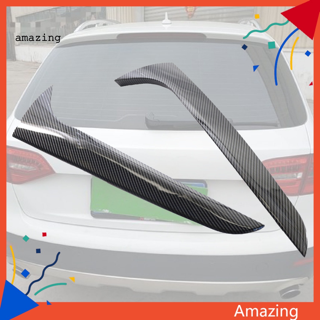 1 Cặp Vỏ Bọc Viền Cửa Sổ Xe Hơi Bằng ABS Họa Tiết Sợi Carbon Dễ Lắp Đặt Cho Audi A4 B8 Allroad Avant 2009-2016
