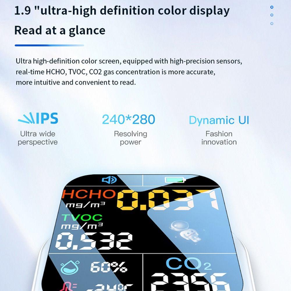 PINEVN Máy Dò Khí CO2 Carbon Dioxide Cầm Tay Chất Lượng Dành Cho Gia Đình