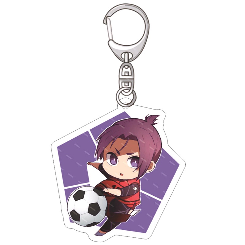 Ygt Huy Hiệu Mặt Dây Chuyền Ba Lô / Móc Khóa Hình Chigiri Hyoma Anime Màu Xanh Dương Làm Quà