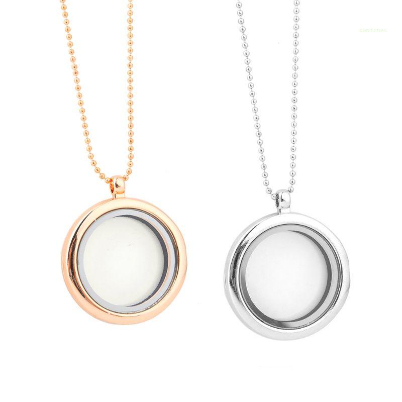 Vòng cổ Mặt Tròn Có Mặt Hình Ảnh Nổi Sang Trọng