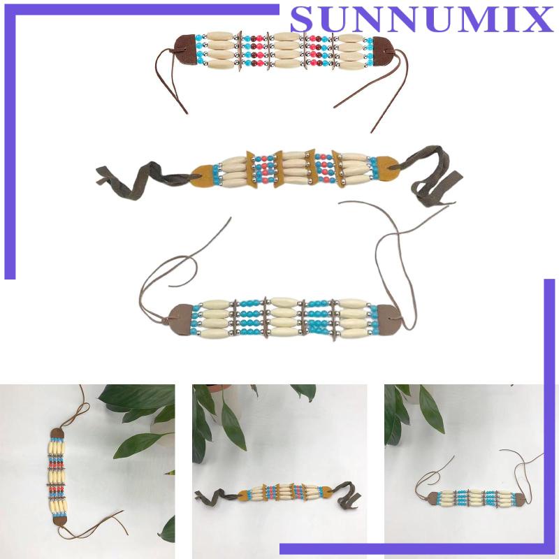 [Sunnimix] Vòng Cổ Hạt Gỗ Nhiều Màu Phong Cách Bộ Lạc Bohemian