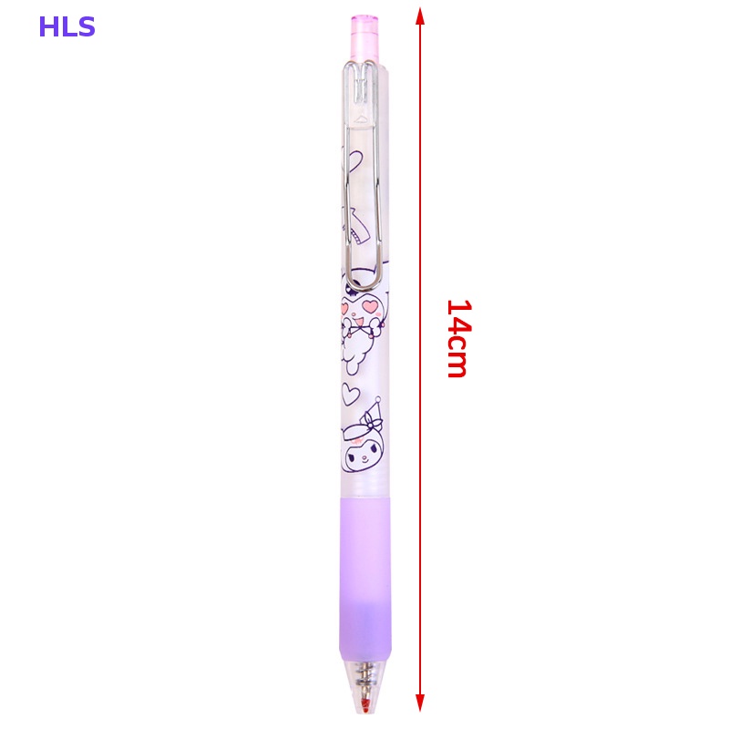 Bút Mực Gel Họa Tiết Hoạt Hình Màu Tím Dễ Thương