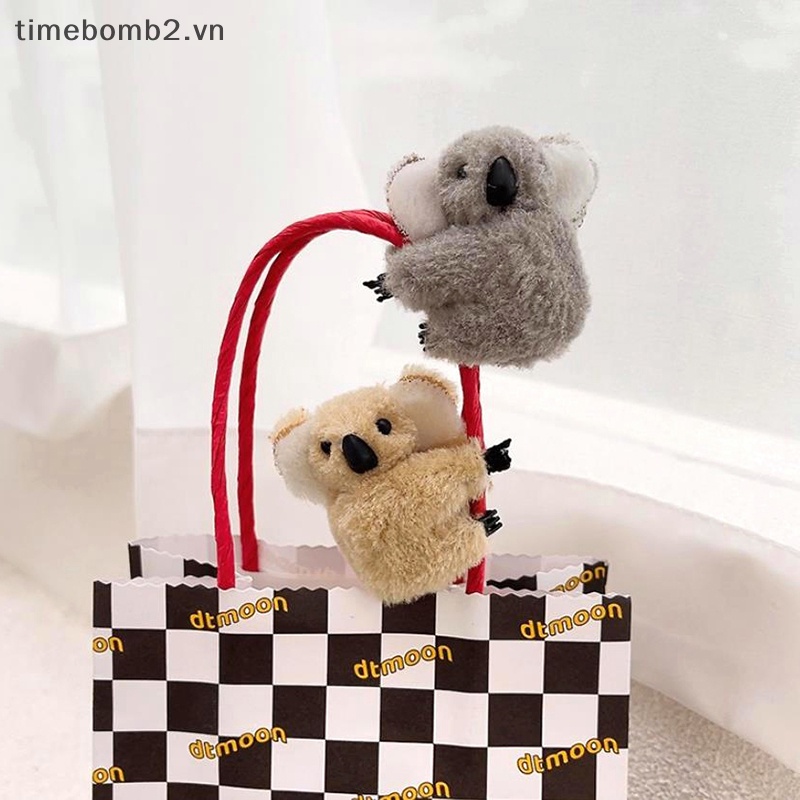 Kẹp Tóc Hình Gấu Koala 3D Bằng Lông Nhung Dễ Thương Xinh Xắn