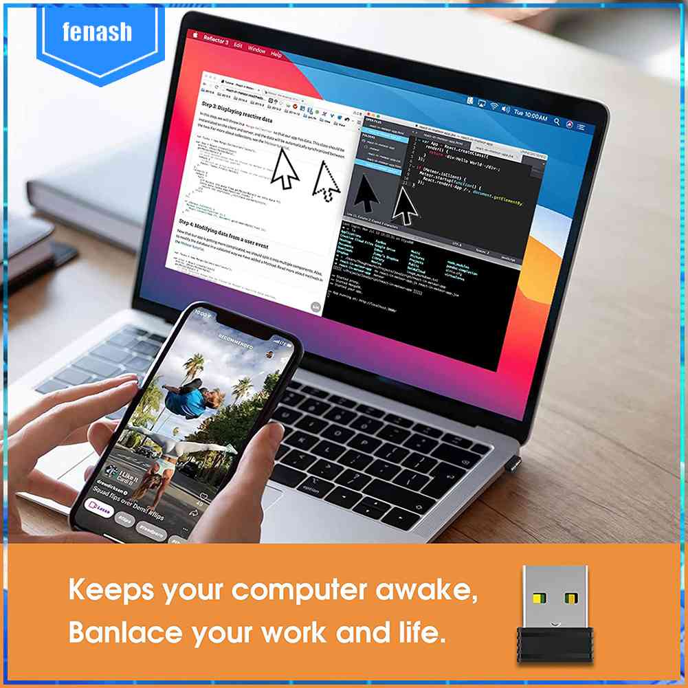 Chuột Mini Cắm USB Chuyển Động Cho Laptop Máy Tính Để Bàn