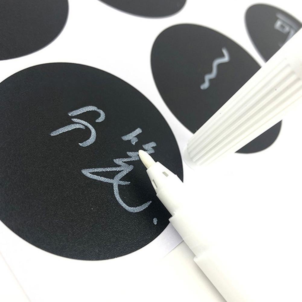 Sticker Dán Bình Đựng Gia Vị Bằng Nhựa PVC Bảng Đen 38mm F8F6