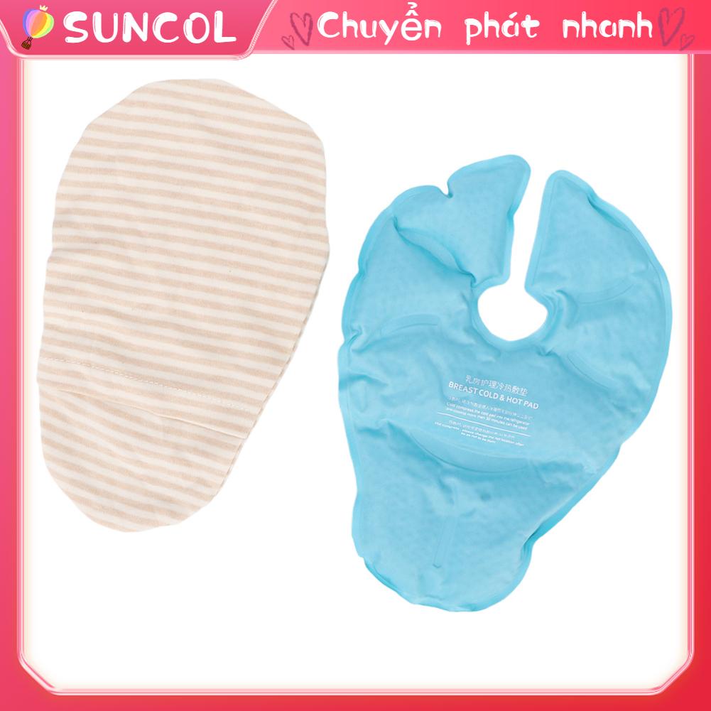 SUNCOL Ngực Nóng Lạnh Miếng Lót Mềm Chống Thấm Nước Gel Đính Hạt Giảm Viêm Vú Cho Con Bú Túi Đá Bơm