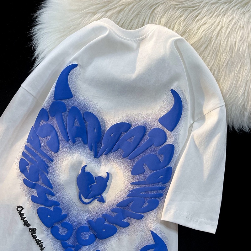 Áo Thun Tay Ngắn In Hình Trái Tim Thời Trang Theo Phong Cách vintage Dành Cho Nữ