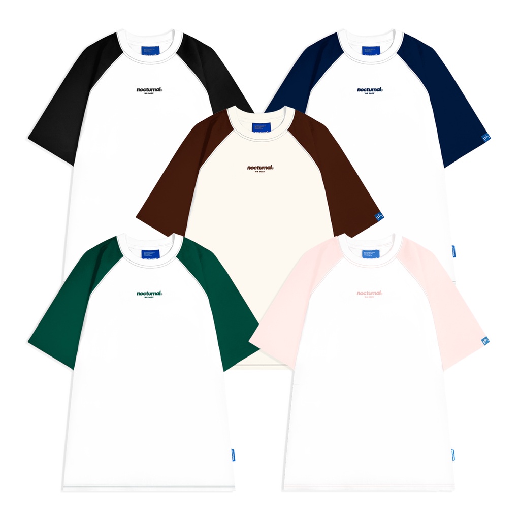 Áo Thun NOCTURNAL Basic Raglan Tee Cotton 100% Nam Nữ Unisex Tay Lỡ Oversize Local Brand - JKLB2023