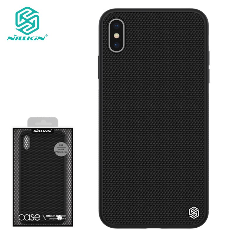 Ốp lưng điện thoại Nillkin Textured chất liệu mặt lưng PC cứng kết hợp sợi nylon viền TPU mềm chống sốc cho iP Xs Xs Max