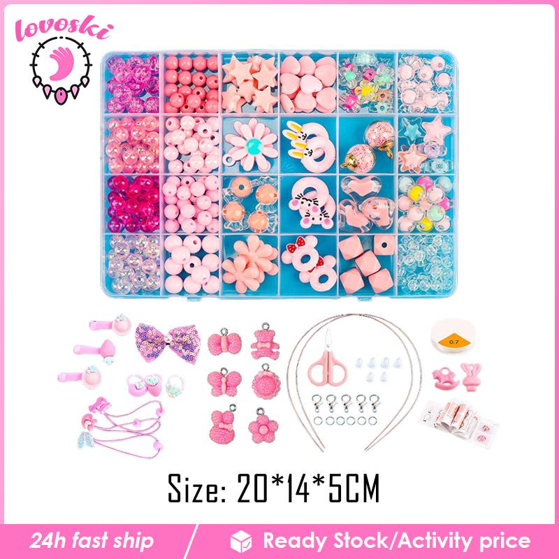 Bộ Hạt Xâu Chuỗi Nhiều Màu Sắc Dành Cho Trẻ Em