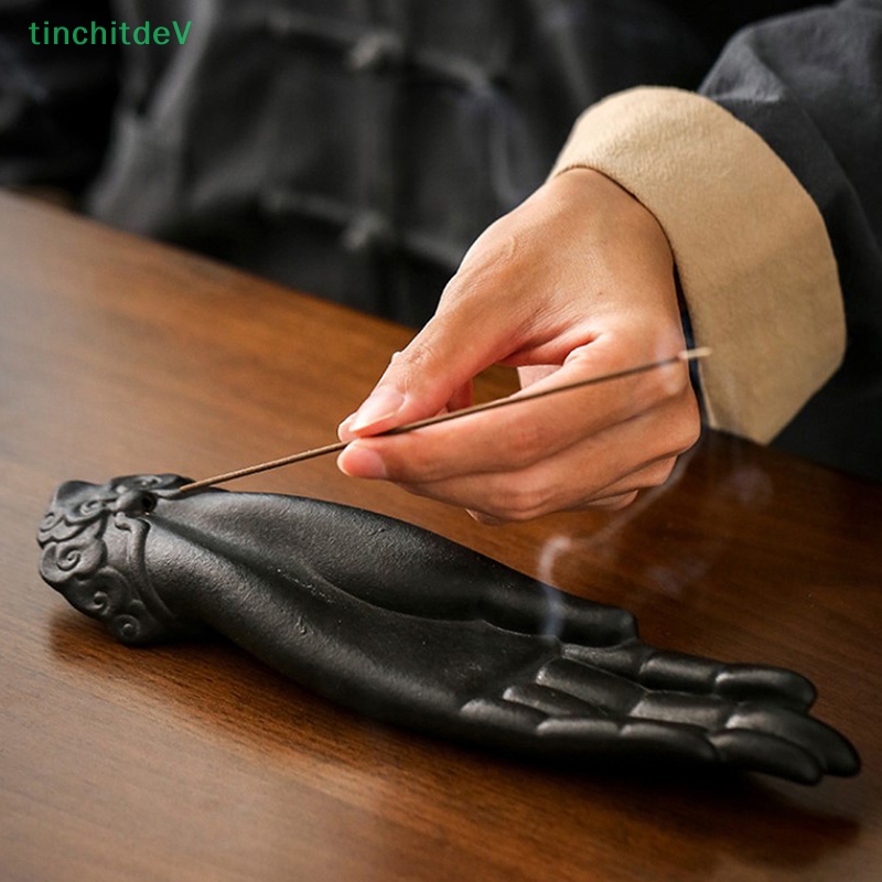 1 Đế Đốt Trầm Hương Hình Bàn Tay Phật Bằng Sứ Sáng Tạo Trang Trí Nhà Cửa / Văn Phòng
