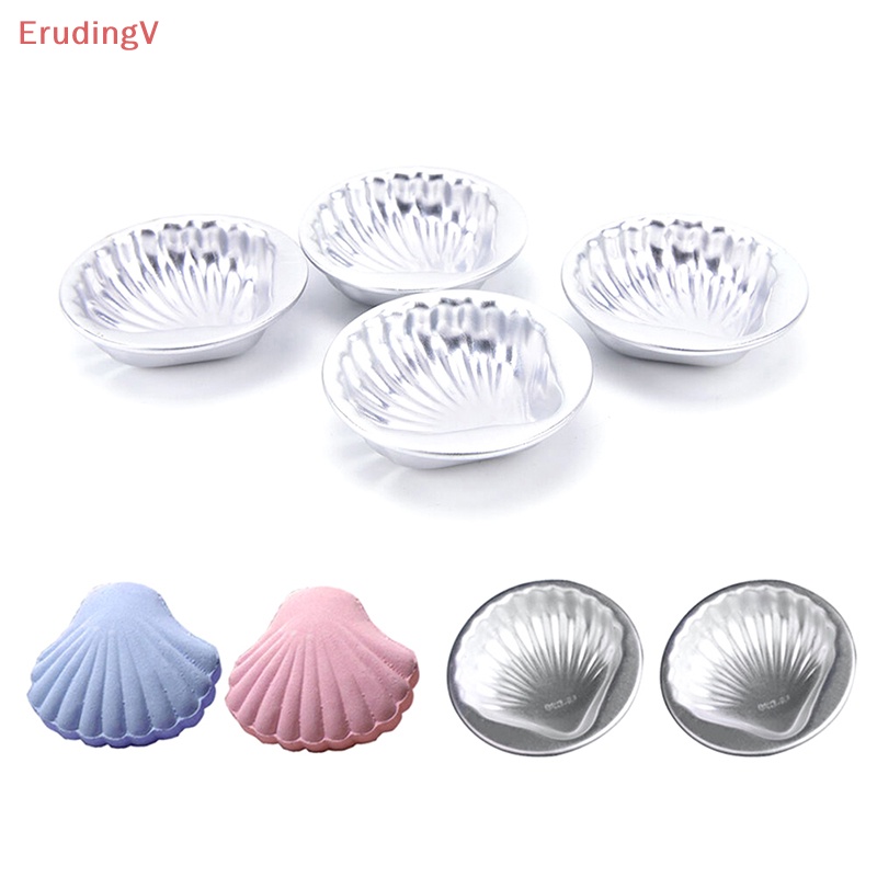 Bộ 5 Khuôn Làm Bánh Handmade Bằng Hợp Kim Nhôm Hình Vỏ Sò