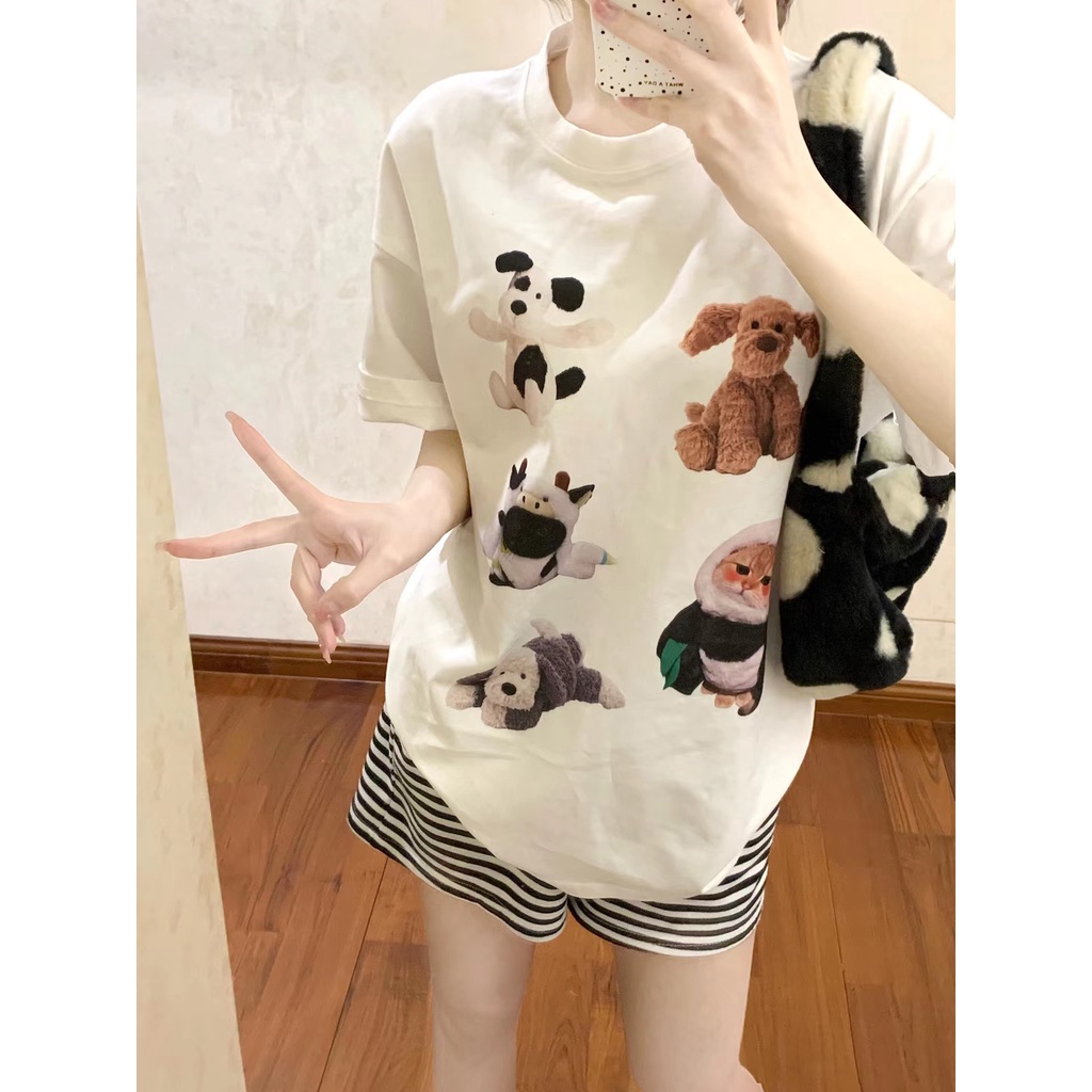 NRVP Áo Thun 100% Cotton Tay Ngắn Phong Cách Hàn Quốc Mới