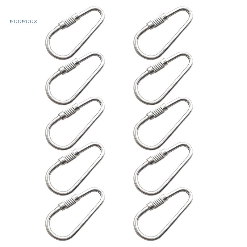 Set 10 Móc Inox Treo Đồ Chơi Cho Vẹt