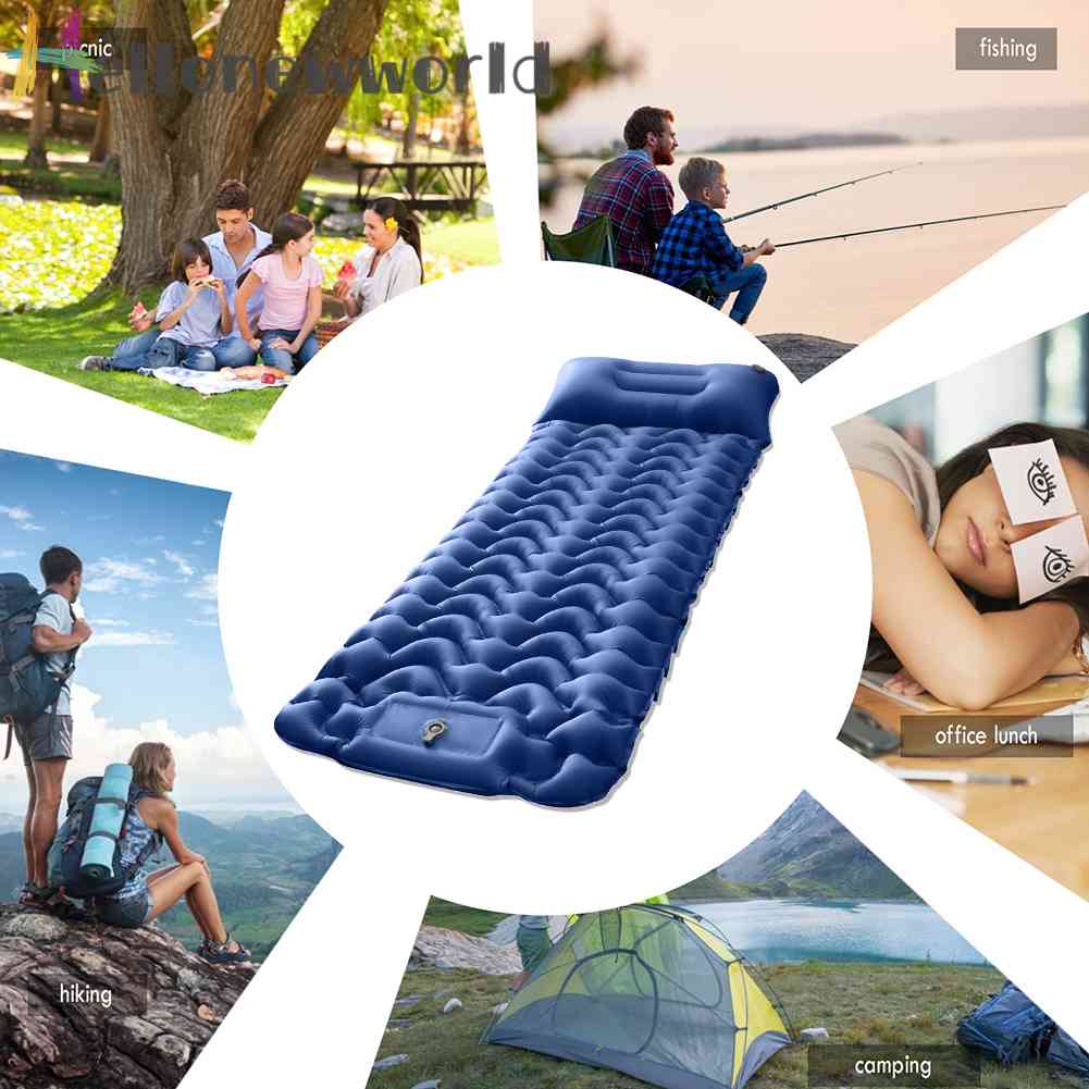 Nệm Ngủ Bơm Hơi TPU Nylon Tự Phục Hồi Có Thể Gấp Gọn Dùng Khi Đi Cắm Trại