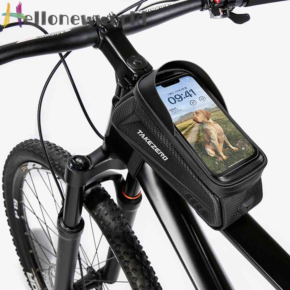 Túi Đựng Điện Thoại Cảm Ứng 1L Họa Tiết Phản Quang Chống Thấm Nước Gắn Xe Đạp Ốp