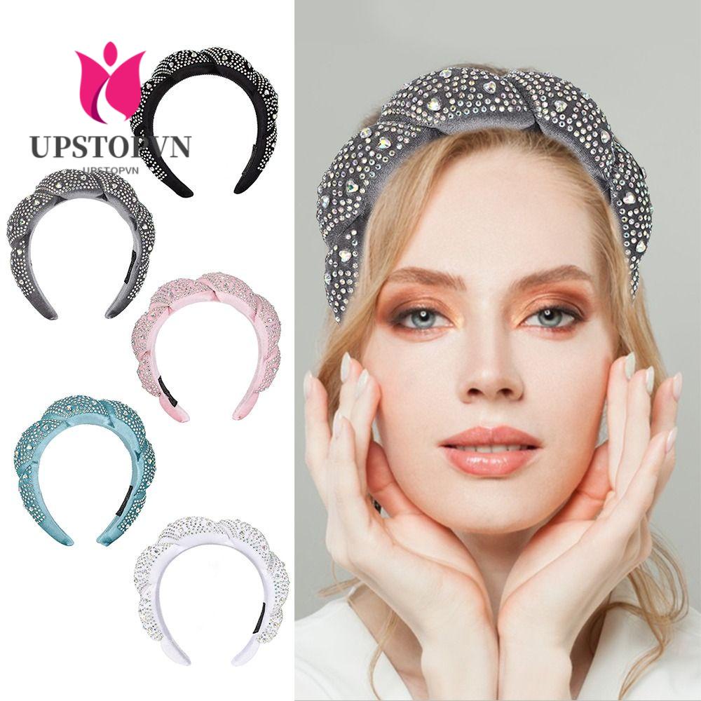 Băng Đô Rửa Mặt / Spa Bằng Bọt Biển Màu Trơn Chống Trượt