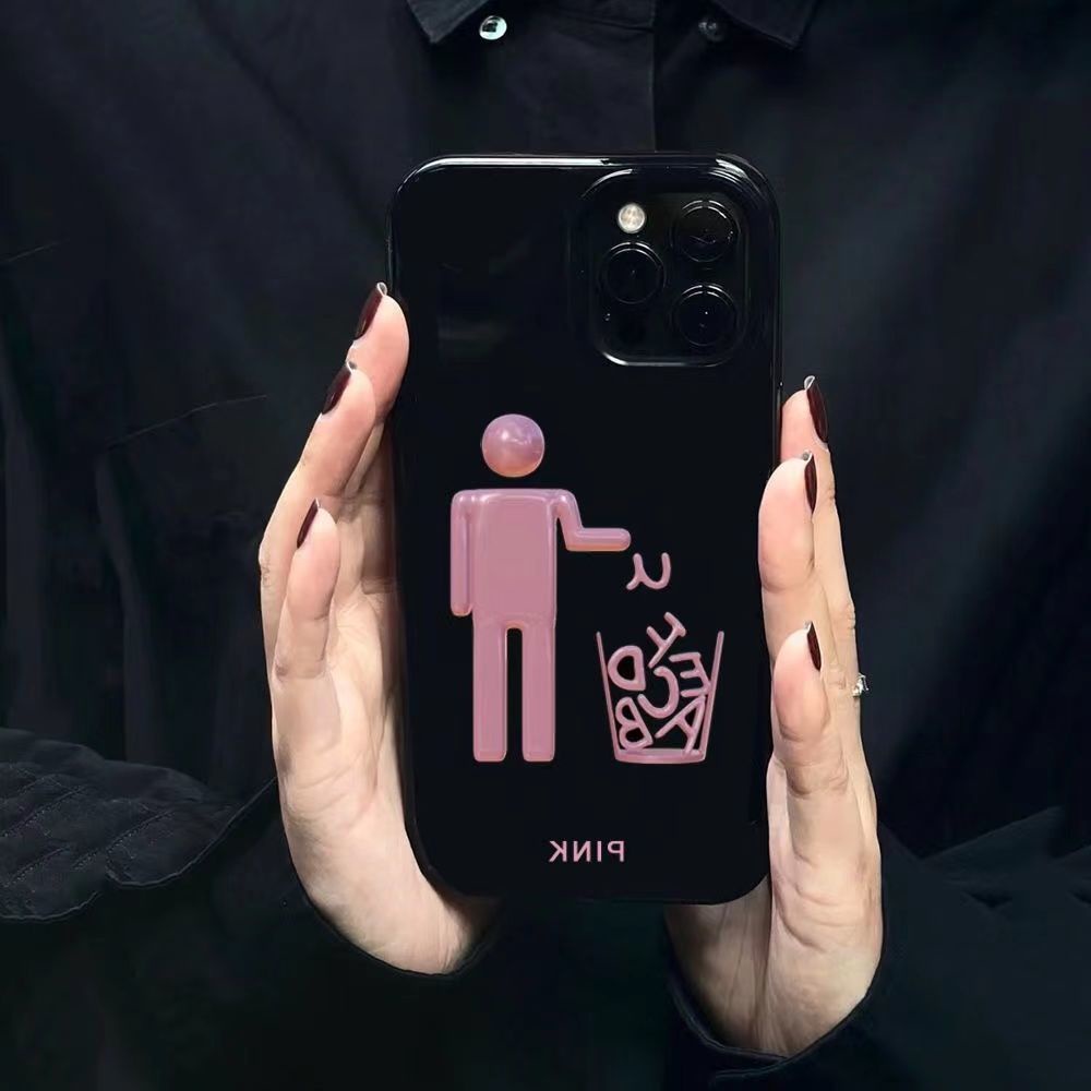 ✅Ốp Điện Thoại Màu Đen Phong Cách Hàn Quốc Đơn Giản Cho Iphone 8p 11 12 13In x