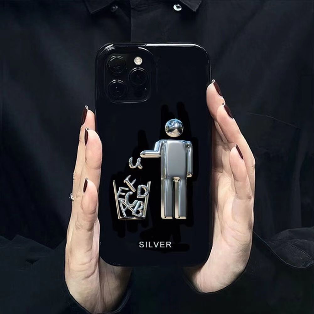 ✅Ốp Điện Thoại Màu Đen Phong Cách Hàn Quốc Đơn Giản Cho Iphone 8p 11 12 13In x