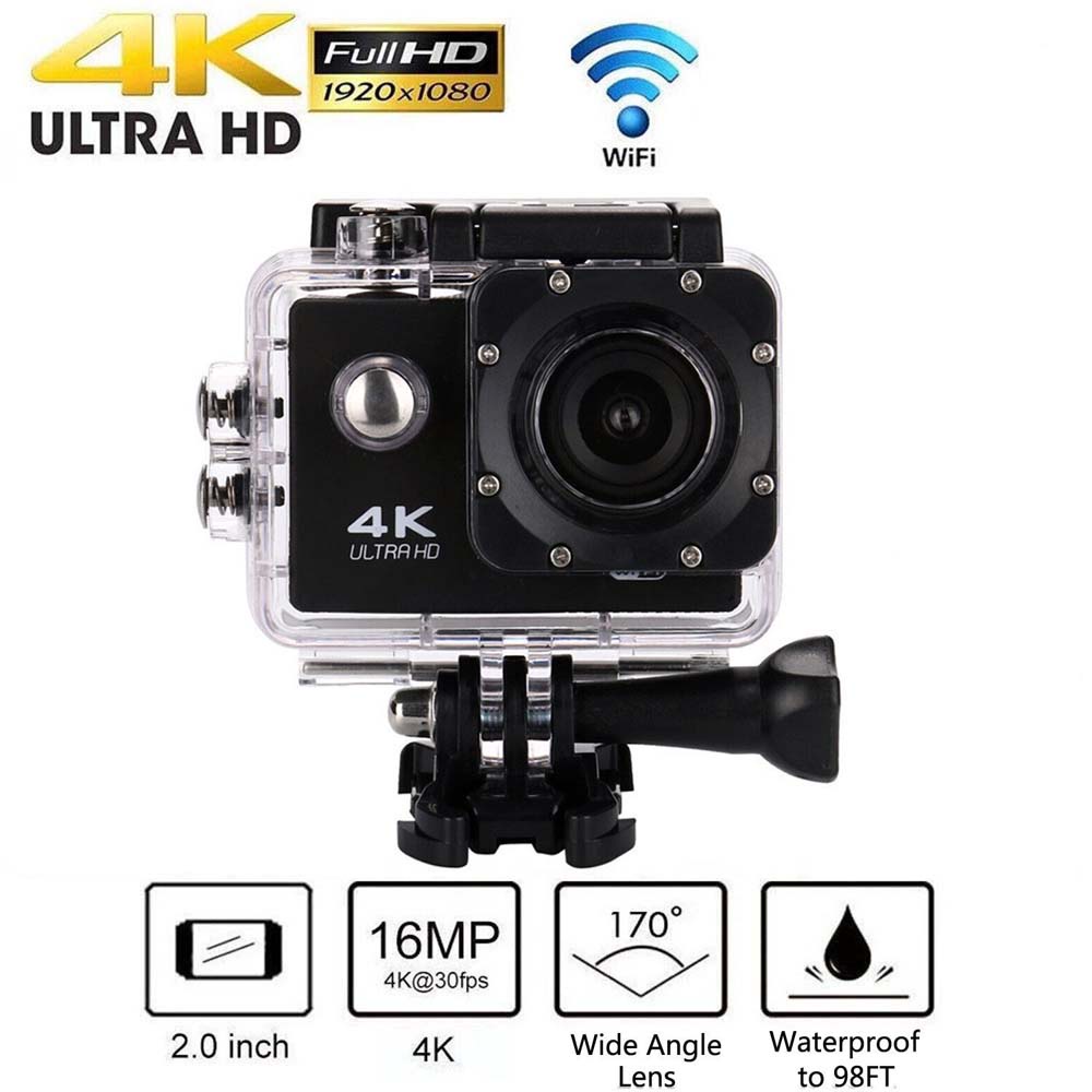 4K Ultra HD 30M Waterproof Sports WiFi Action Camera DVR sport cam camera record recorder