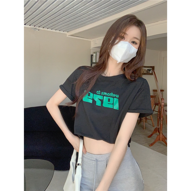 Áo Thun Tay Ngắn Cổ Tròn Dáng Rộng In Họa Tiết Thời Trang Mùa Hè