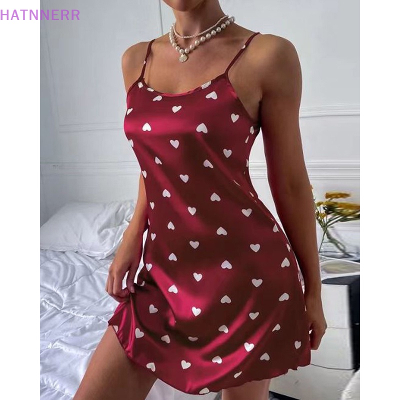 Đầm Ngủ Hai Dây Dáng Xòe Ngắn In Họa Tiết Ngọt Ngào Quyến Rũ Thời Trang Mùa Hè Cho Nữ FHS