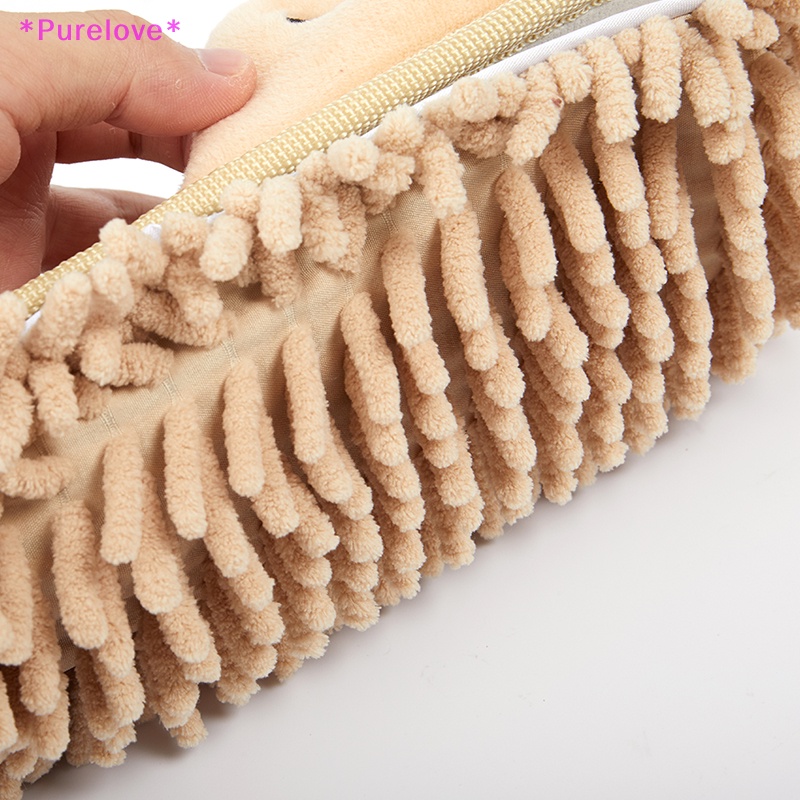 Dép Đi Trong Nhà Họa Tiết Chú Chó Hoạt Hình Đáng Yêu Bằng Sợi Microfiber