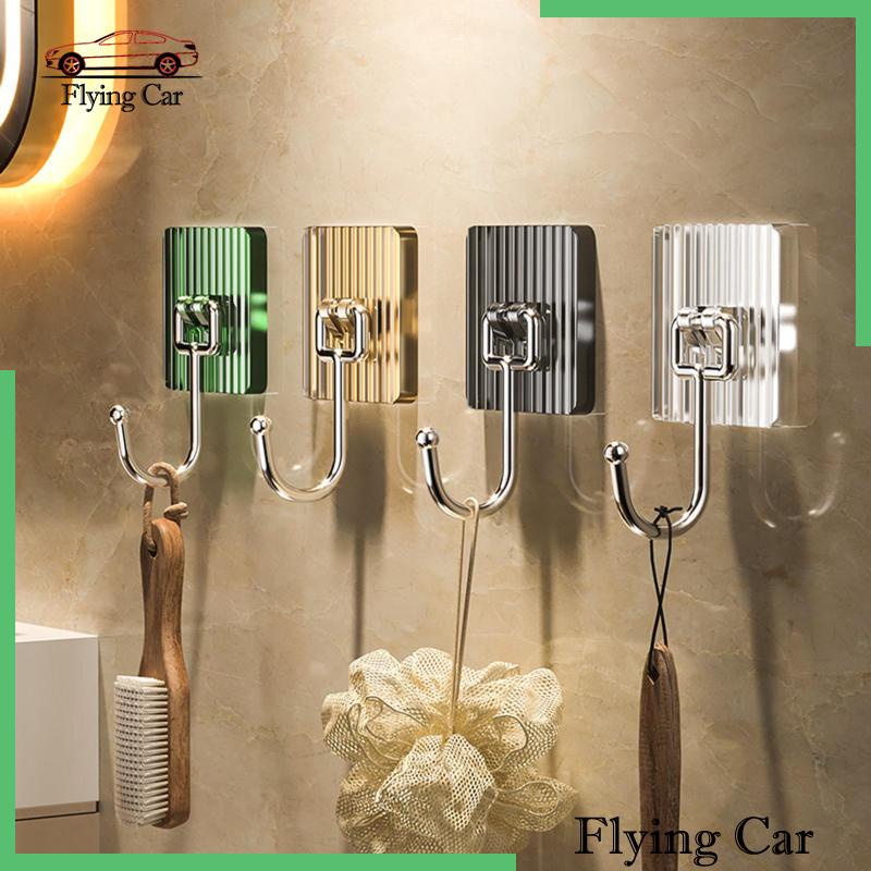 Set 2 5 Móc Treo Đồ Gắn Tường Bằng Acrylic Đa Ứng Dụng Cho Nhà Bếp Nhà Tắm