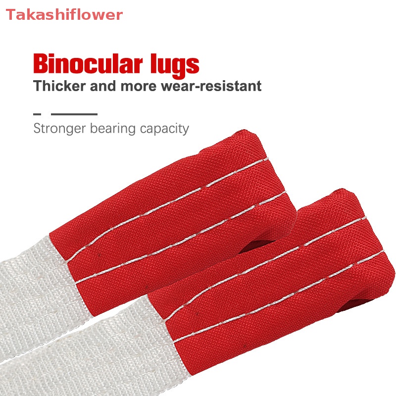 (Takashiflower) Dây Thắt Lưng Phẳng Chống Mài Mòn 1Tx1M 2Tx1M Màu Trắng Chất Liệu Polyester