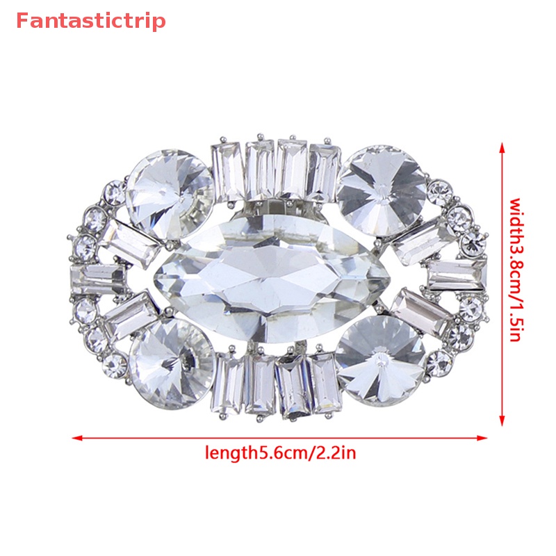 [Fantastictrip] Kẹp Giày Đính Đá Pha Lê Lấp Lánh Đơn Giản Dành Cho Nữ Mới