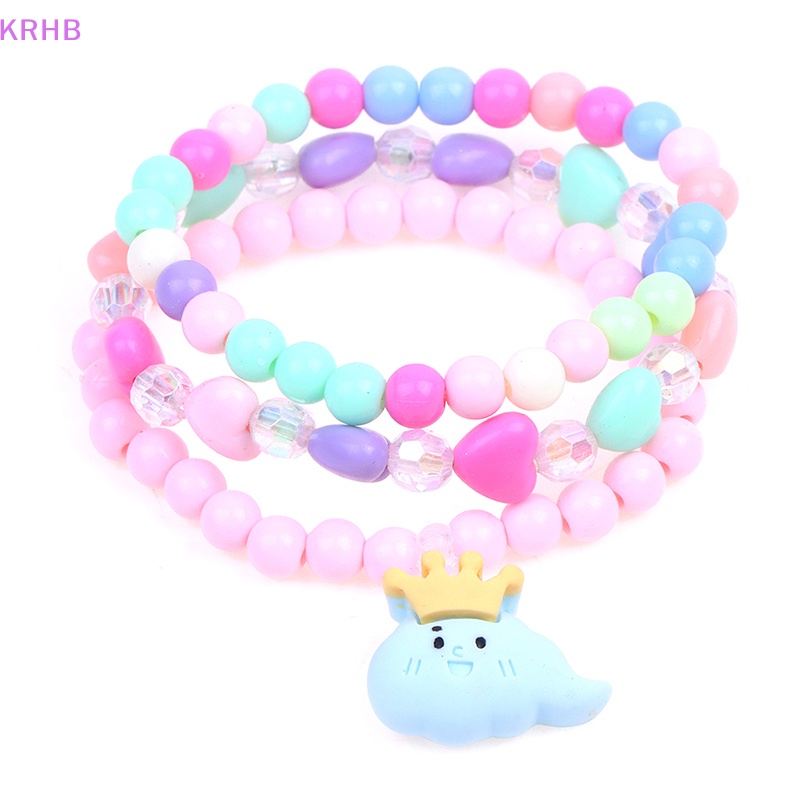 1 Vòng Tay Chuỗi Hạt Dễ Thương Cho Bé Gái Mới