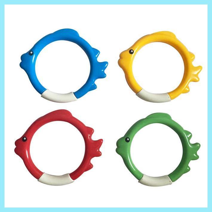 Set 4 Vòng Đồ Chơi Lặn Biển Nhiều Màu Sắc Cho Bé