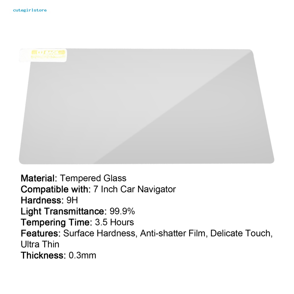 Kính Cường Lực Bảo Vệ Màn Hình 7 Inch Cho Thiết Bị GPS Xe Ô Tô