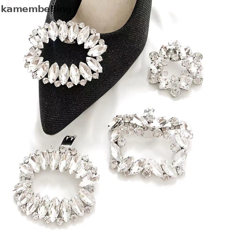 Kamembelling 1 Kẹp Giữ Giày Cao Gót Đính Đá Lấp Lánh Dành Cho Cô Dâu Trong Tiệc Cưới