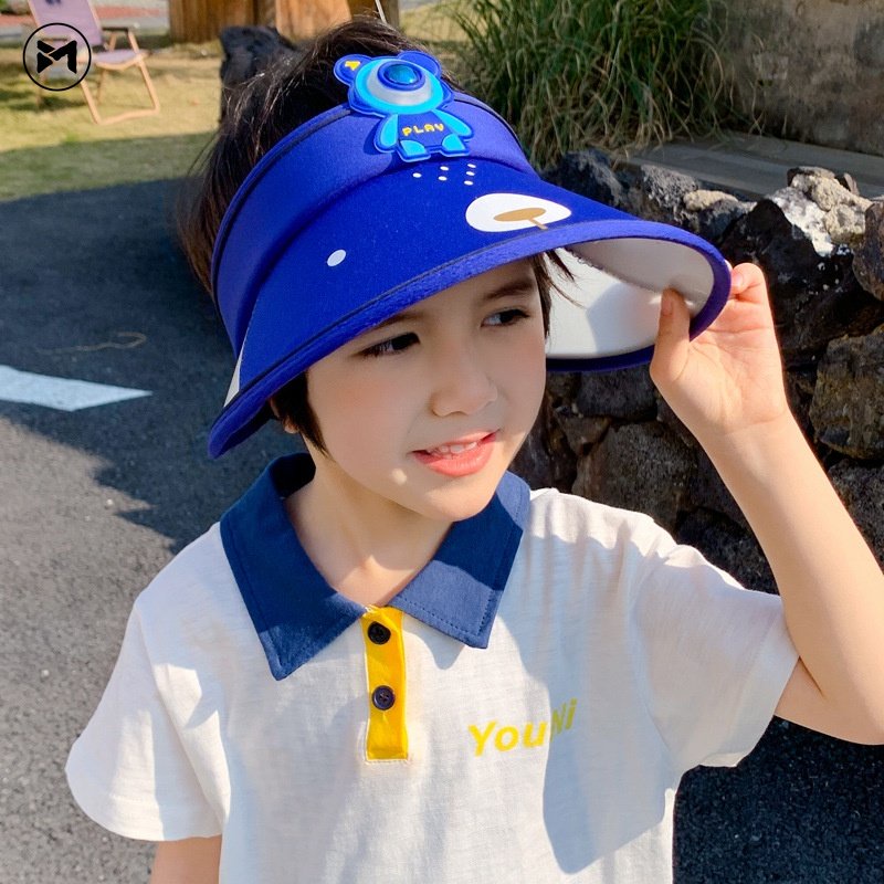 Mũ Chống Nắng Họa Tiết Hoạt Hình Phong Cách Hàn Quốc 2023 Cho Bé 5-10 Tuổi