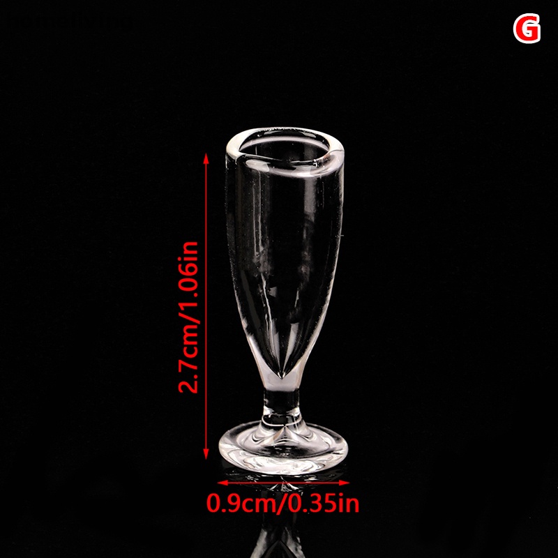 Ly Thủy Tinh Lắc Nước Ép Trái Cây Trang Trí Nhà Búp Bê Tỉ Lệ 1: 12