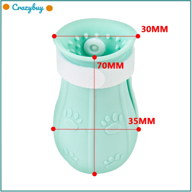 Cr Set 4 Vỏ Bọc Chân Mèo Bằng Silicon Chống Trượt Chống Cào Có Thể Điều Chỉnh