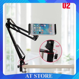 Kẹp Máy Tính Bảng Thân Sắt Gấp Gọn Stand Cực Chắc Chắn