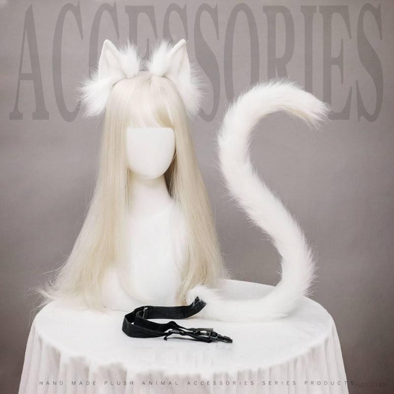 Băng Đô Tai Mèo Lông Xù Đáng Yêu Dành Cho Nữ