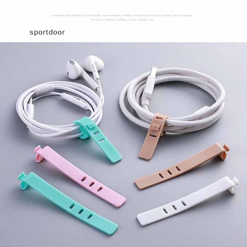 Bộ 5 Phụ Kiện Bảo Vệ Dây Cáp USB Điện Thoại Bằng Silicon Tiện Dụng