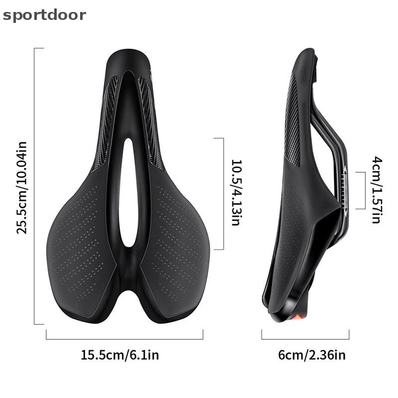 Yên Xe Đạp Leo Núi Bằng PU Mềm Mại Thoáng Khí Kèm Đèn Đuôi Cảnh Báo USB Tiện Dụng