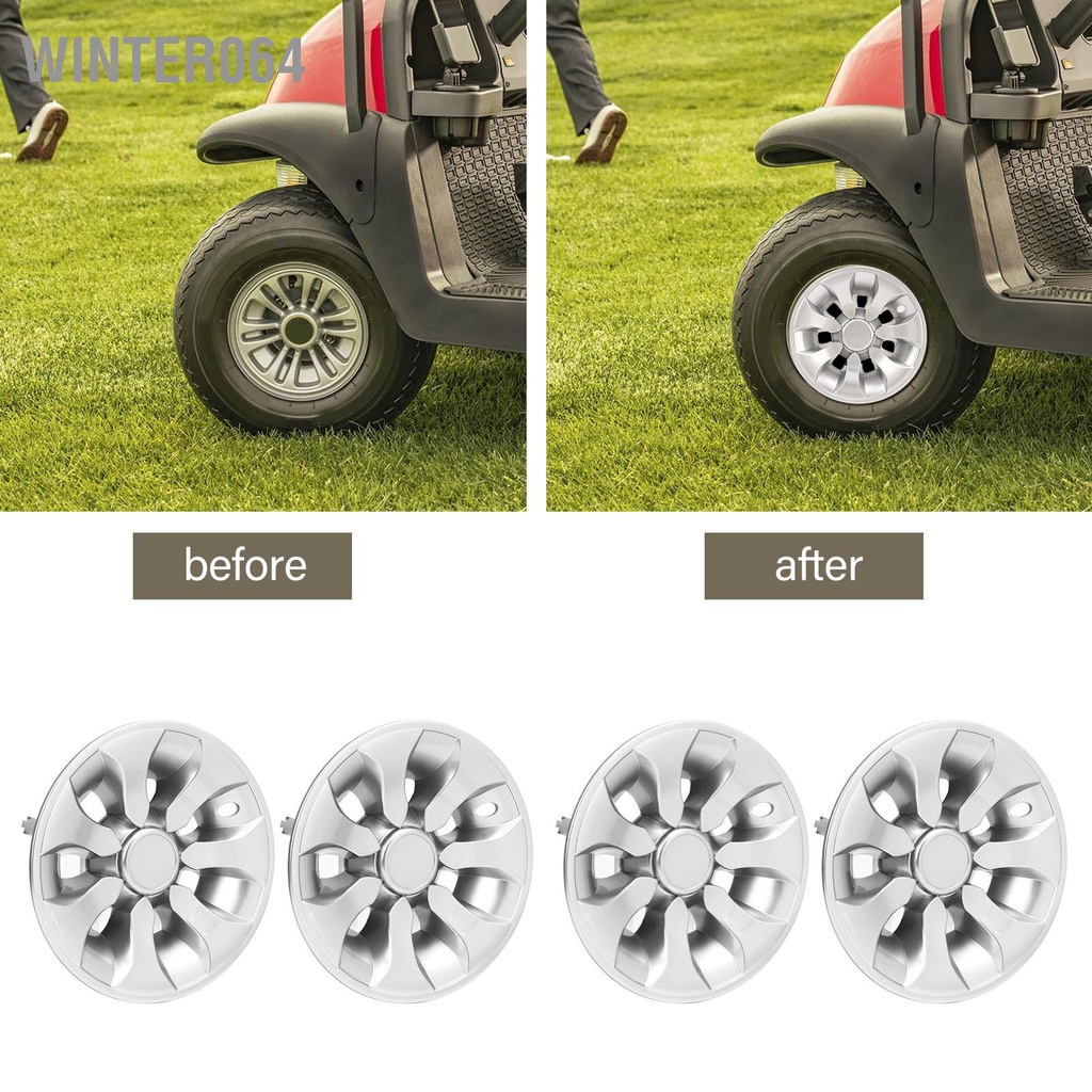 Winter064 4 Xe Golf Bánh Trung Tâm Nắp Khí Động Học Độ Cứng Cao 8in Đa Năng Thay Thế Cho Câu Lạc Bộ