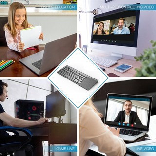 Thin 2.4Ghz Usb Wireless Mini Keyboard Wither Touchpad Numeric Keypad For Tablet Desktop Laptop Pc [Q/14]