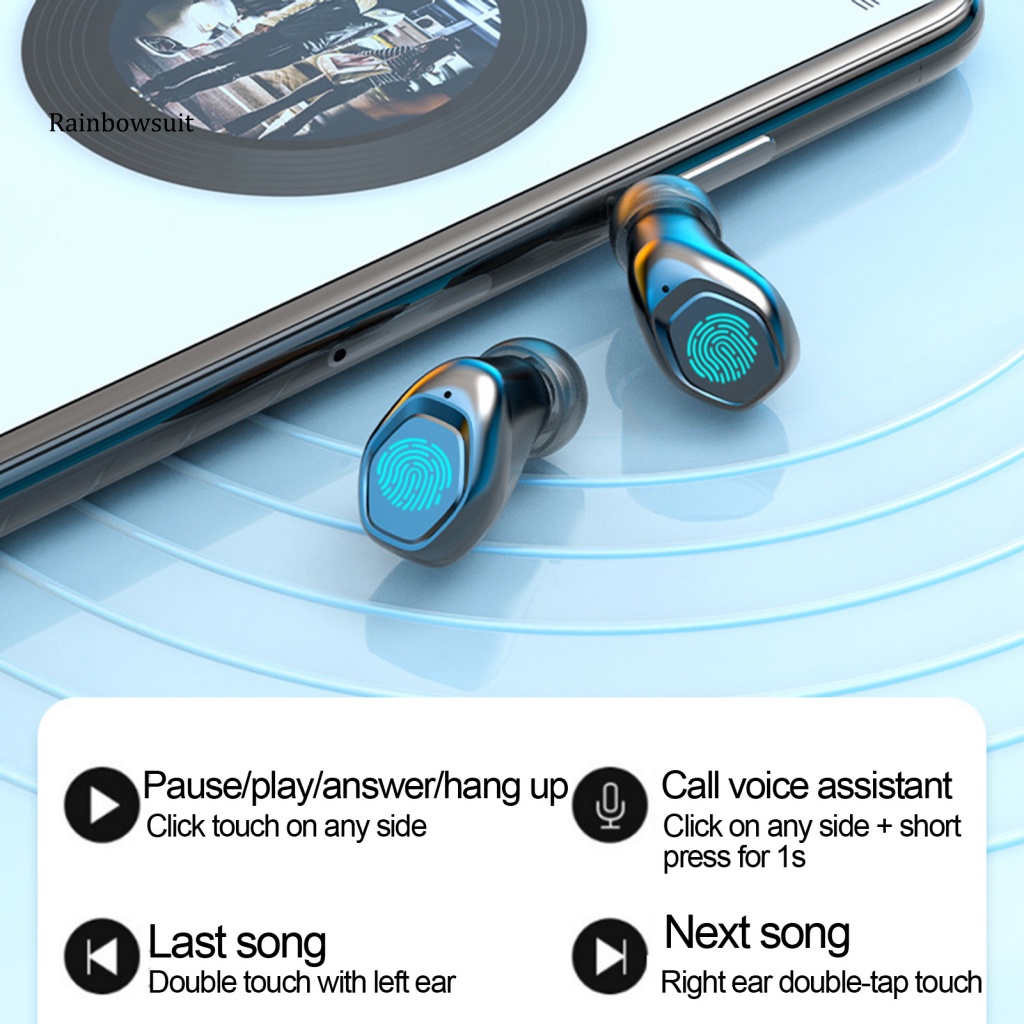 Tai Nghe Không Dây Bluetooth 5.1 M10 / M12 Có Thể Sạc Lại Cho Điện Thoại