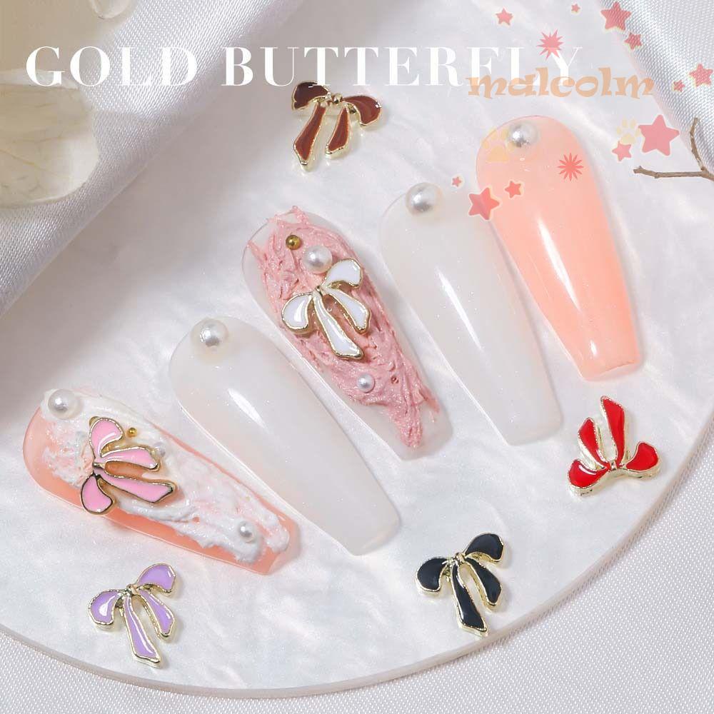 Móng Tay Giả Thắt Nơ MALCOLM|Phụ Kiện Trang Trí Móng Tay Thời Trang Dành Cho Nữ