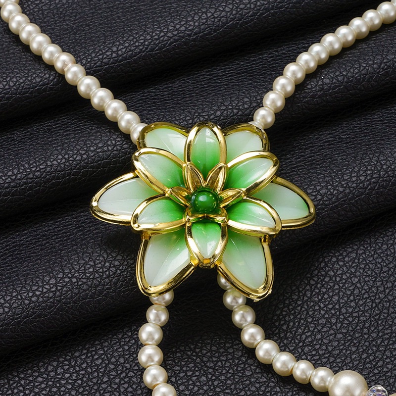 Vòng cổ Chuỗi Hạt Ngọc Trai Nhân Tạo Phong Cách Cổ Điển Cho Nữ