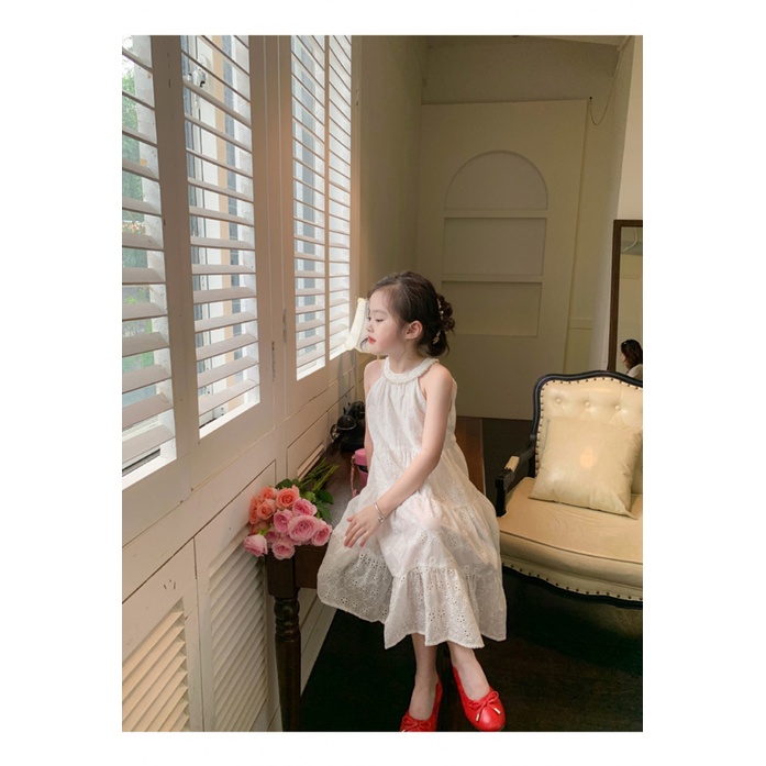 Đầm Công Chúa Màu Trắng Thời Trang Mùa Hè 2023 Dành Cho Bé Gái 1-12 Tuổi
