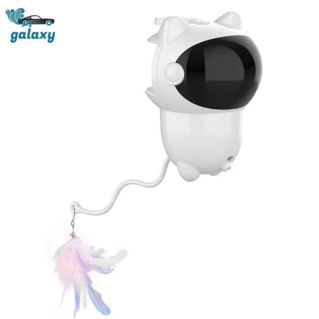 Galaxy Đồ Chơi Tương Tác Tự Động Chiếu Hình Lông Vũ Cho Mèo